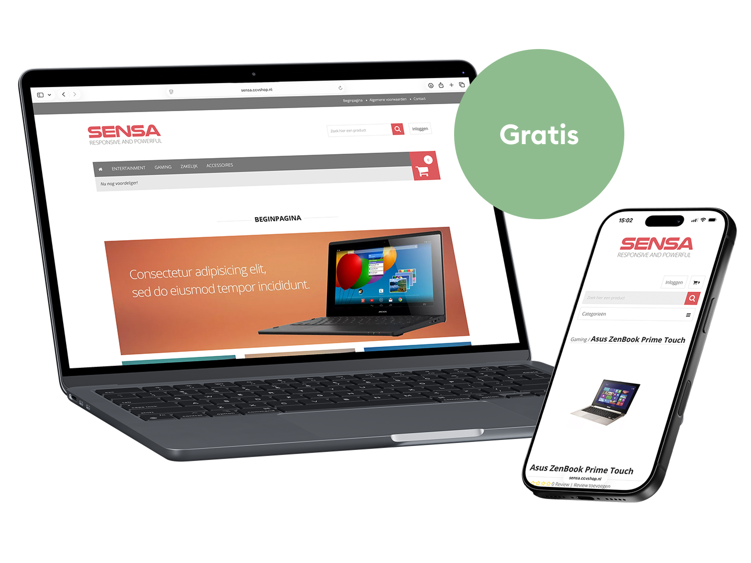 Sensa webshopthema